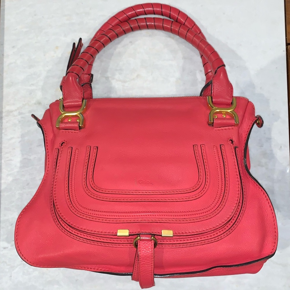 Chloé Large Leather Marcie Bag - Picture 2 of 7